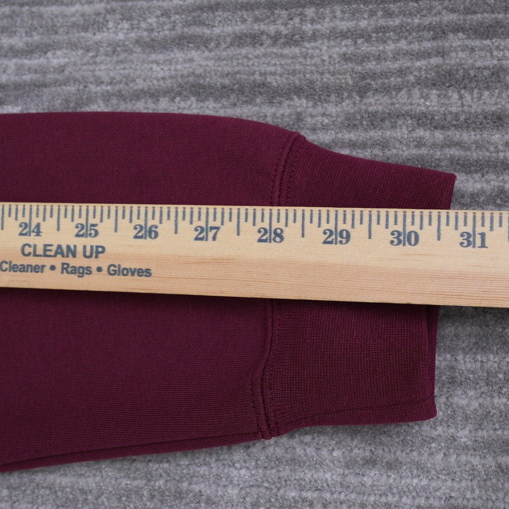 Puma ESS Elevated Logo Crew Sweatshirt Mens 3XLT Ruby Shimmer Burgundy New - Picture 6 of 11
